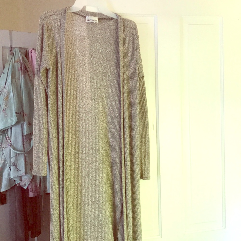 Grey Long cardigan